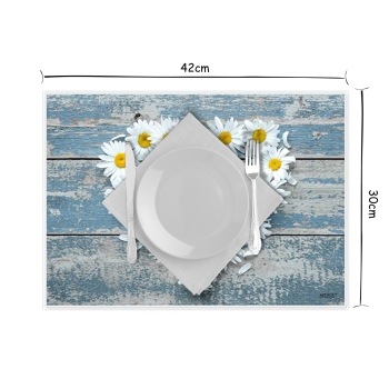 Tischset Platzset abwaschbar Daisy Heart von ARTIPICS